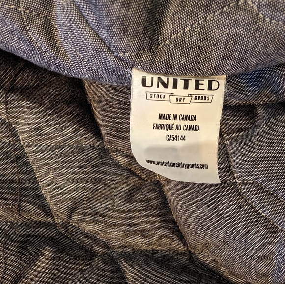 United Stock Dry Goods Bomber Jacket - Charcoal - Picture 6 of 6